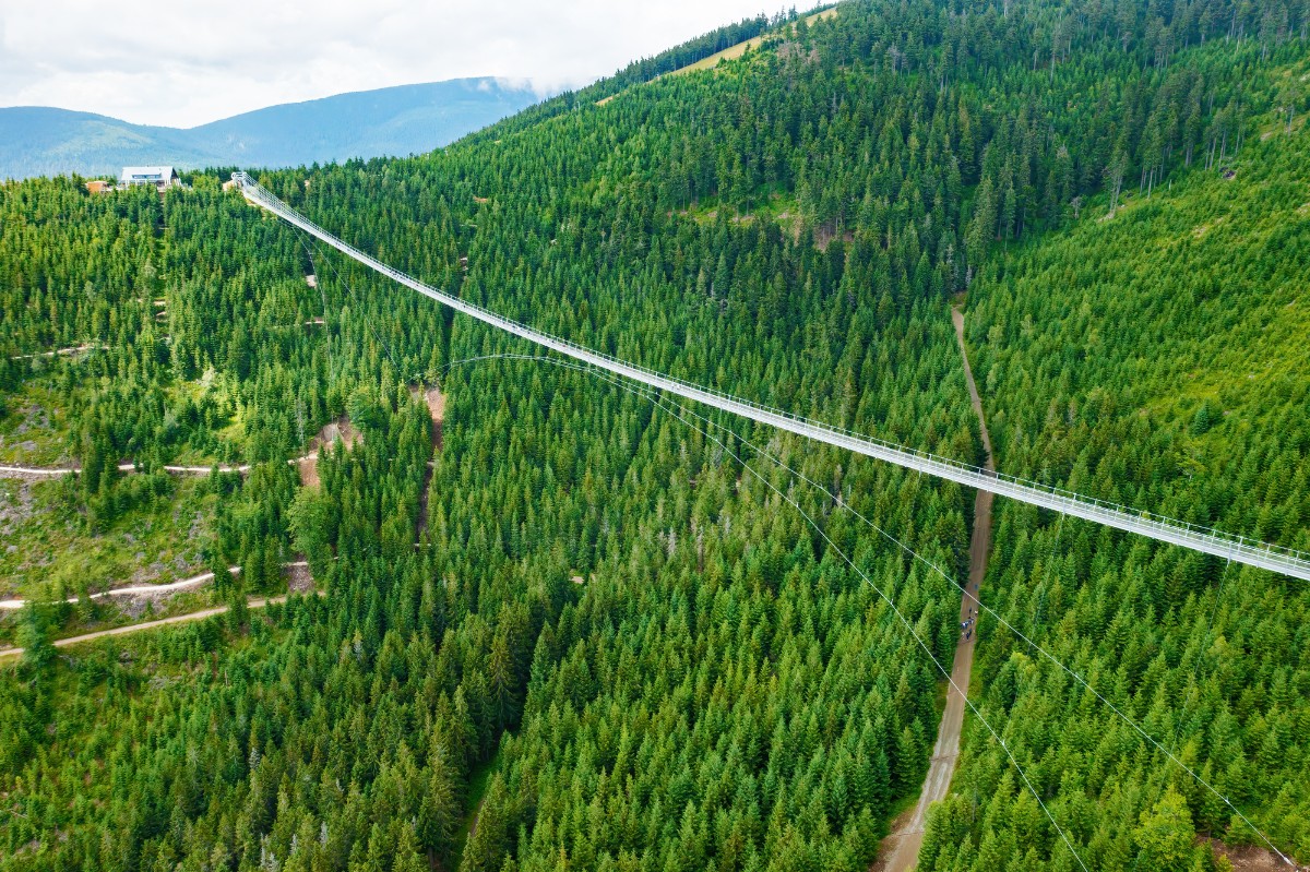 Sky Bridge 721 na Dolní Moravě – výlet z chalupy Šindelka